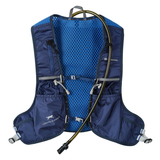 Caribee Coyote Runner 2L Hydration Running Vest Backpack (Navy/Hydro Blue)