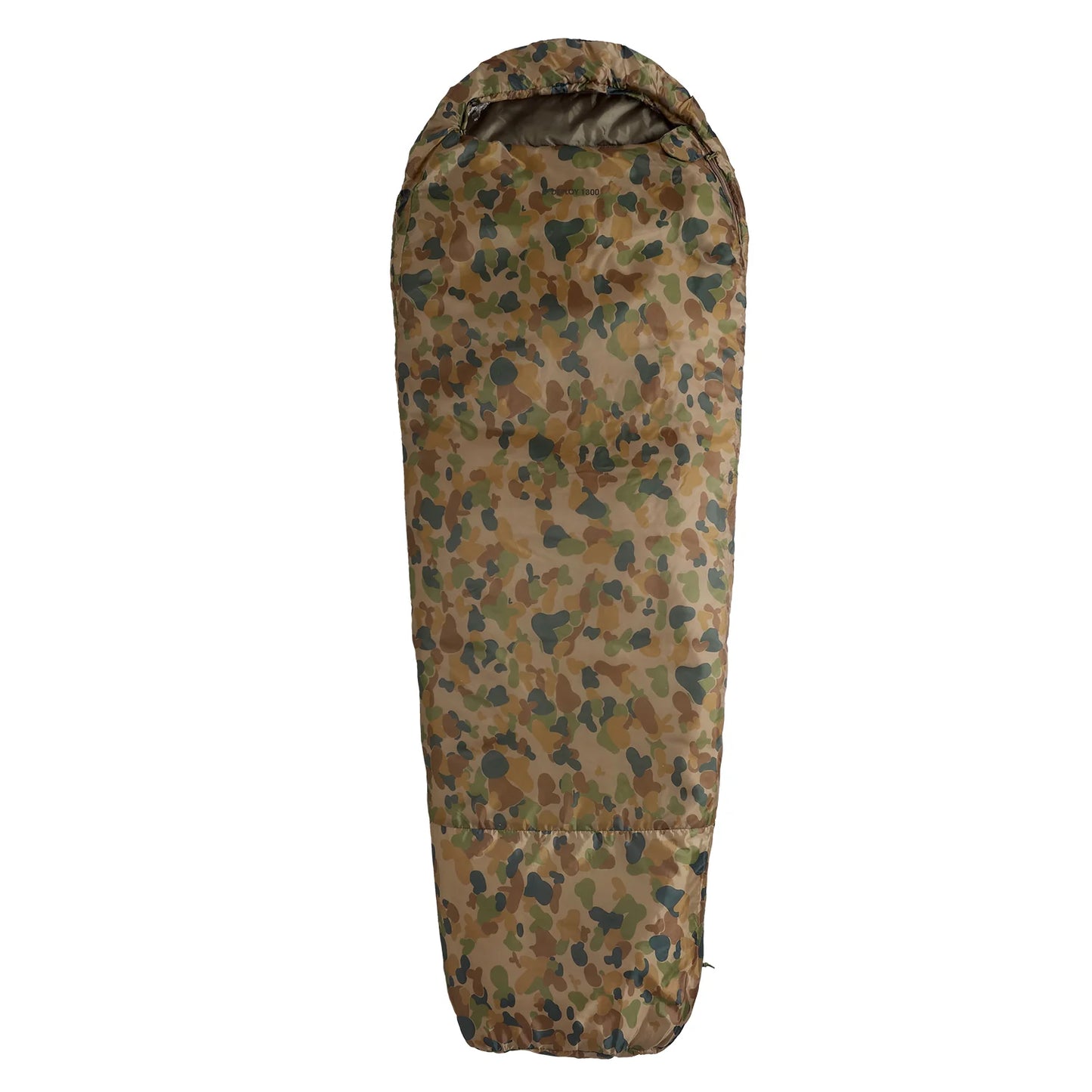 Caribee Deploy 1300 Auscam Camo Compact 0°C Single Sleeping Bag 220 x 80 cm Camouflage