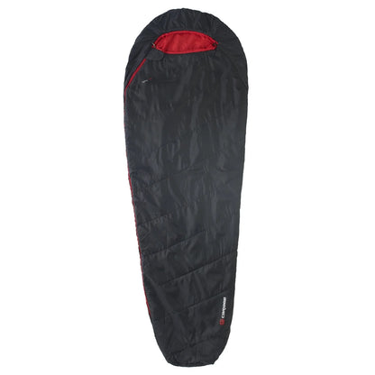 Caribee Nepal 600 Ultra Compact +10°C Single Sleeping Bag 210 x 75 cm Charcoal Black/Red