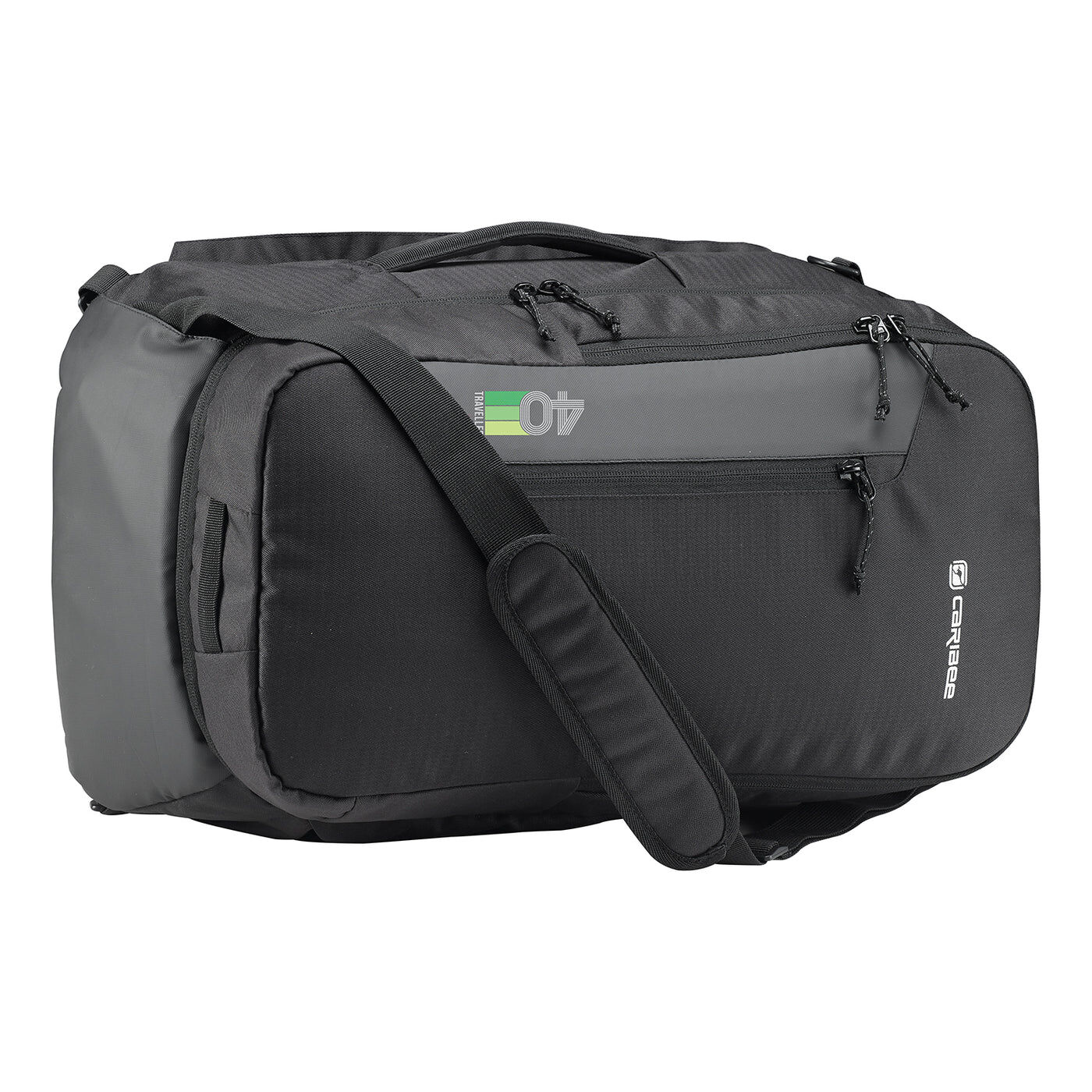Caribee Traveller 40 Carry-On Backpack Travel Bag 40L Black