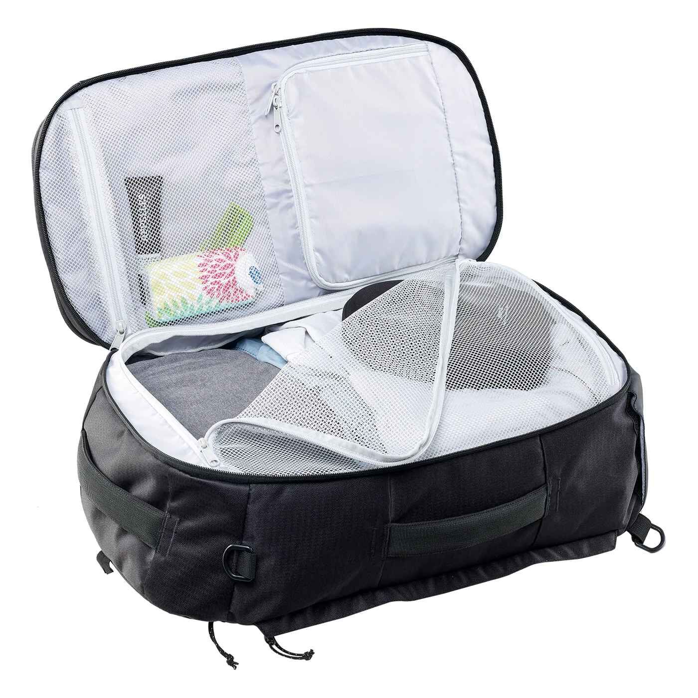 Caribee Traveller 40 Carry-On Backpack Travel Bag 40L Black