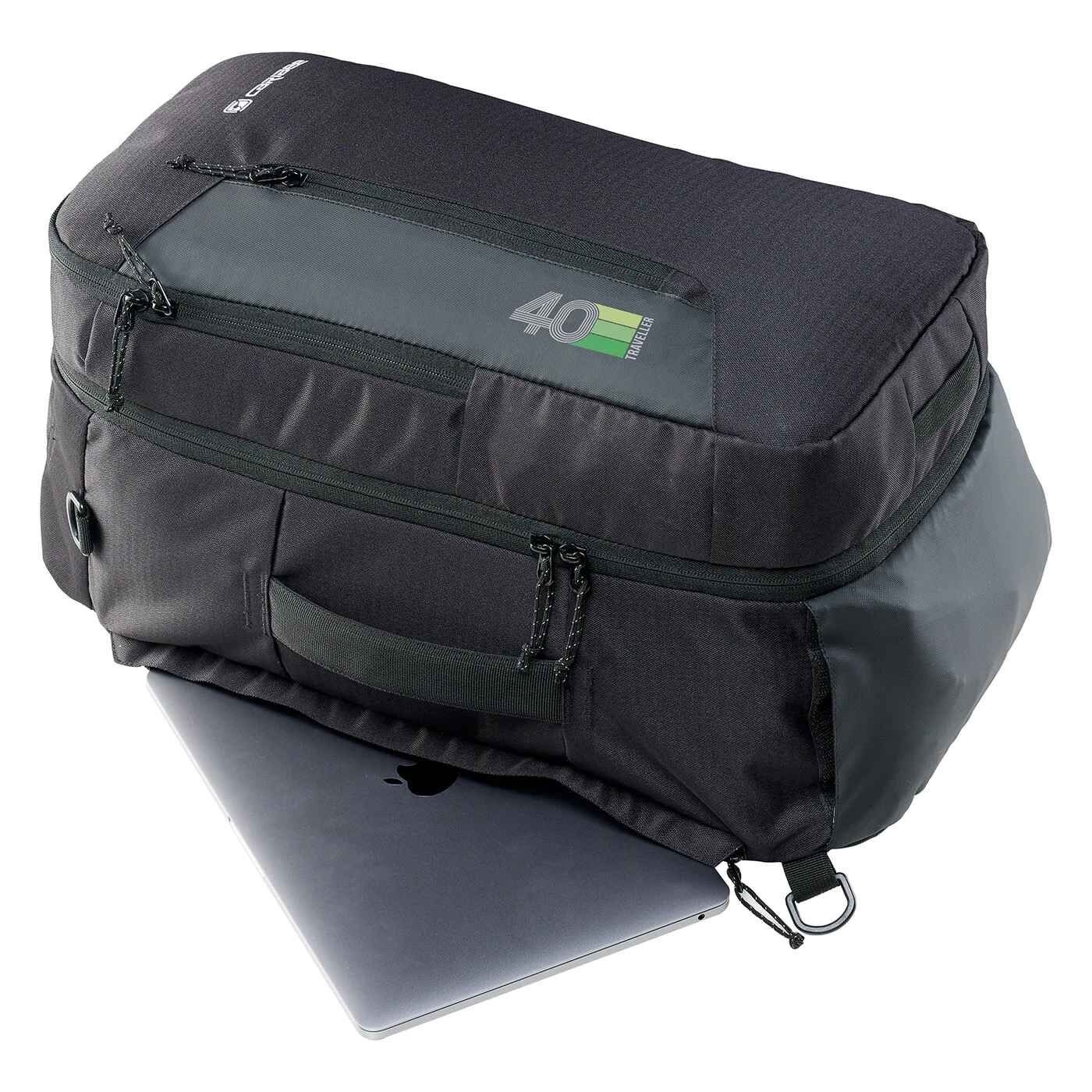 Caribee Traveller 40 Carry-On Backpack Travel Bag 40L Black