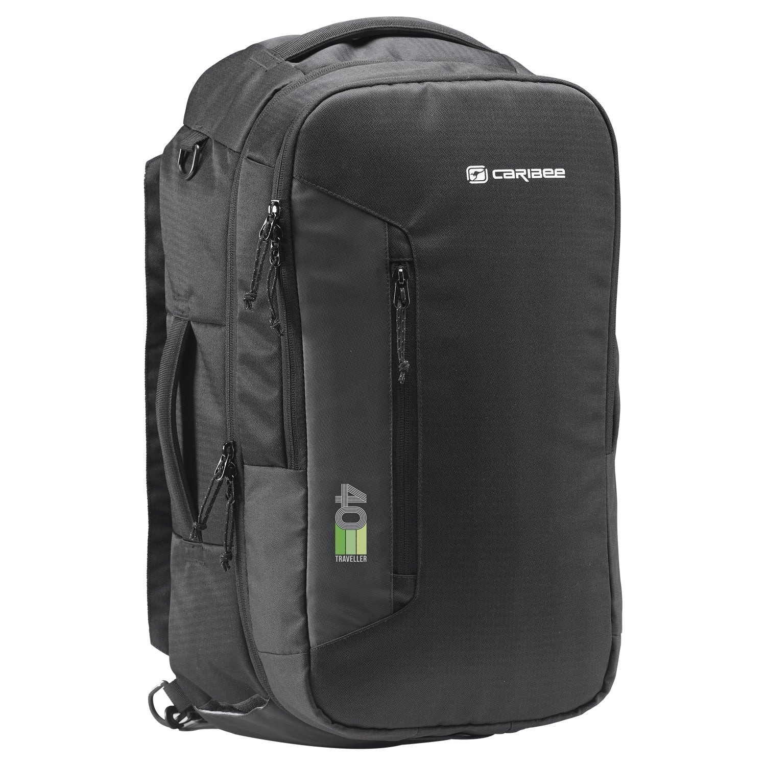 Caribee Traveller 40 Carry-On Backpack Travel Bag 40L Black