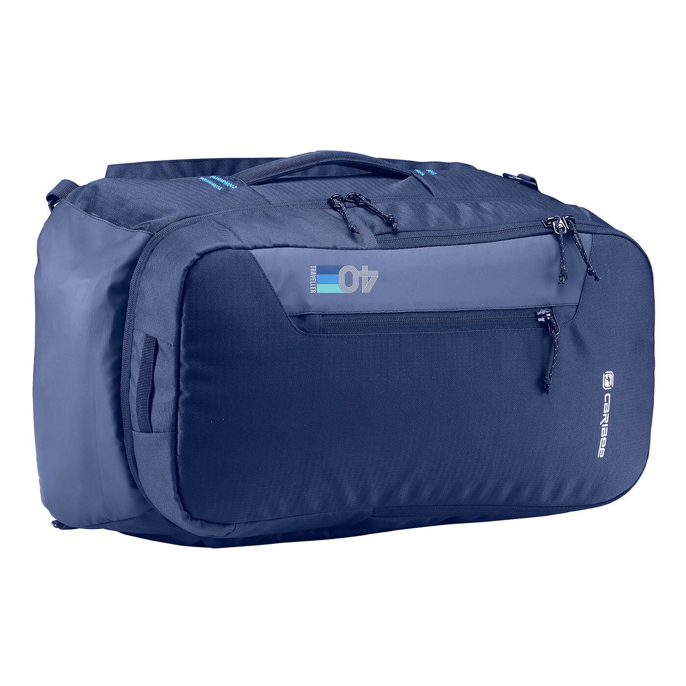 Caribee Traveller 40 Carry-On Backpack Travel Bag 40L Navy Blue