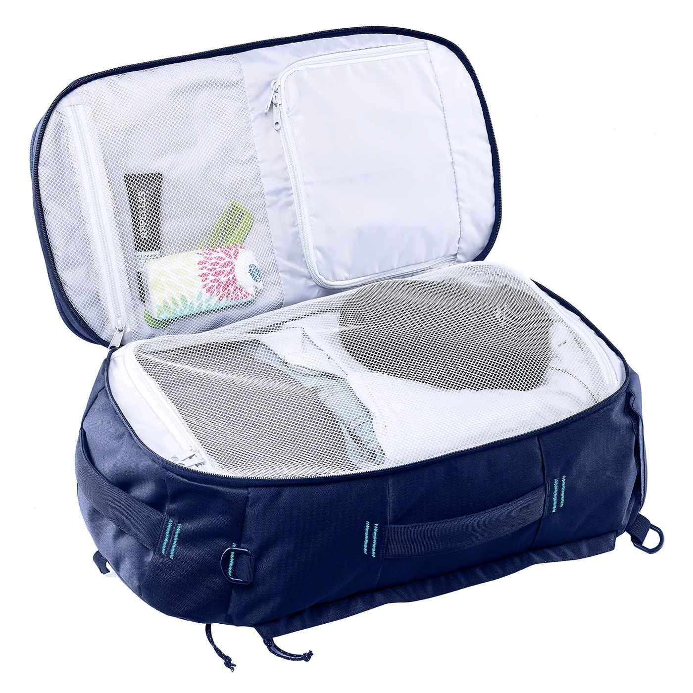 Caribee Traveller 40 Carry-On Backpack Travel Bag 40L Navy Blue