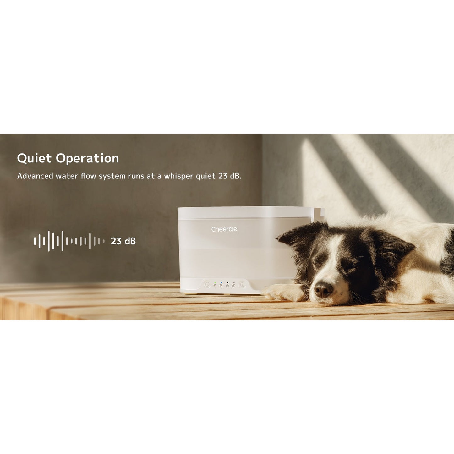 Cheerble Elfin D1 Pro Wireless Pet Water Fountain for Dogs 4L Battery & USB-C DC 5V Powered
