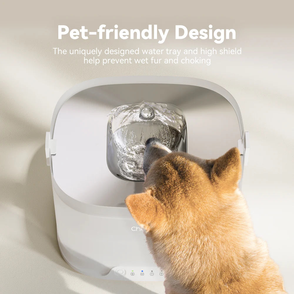 Cheerble Elfin D1 Pro Wireless Pet Water Fountain for Dogs 4L Battery & USB-C DC 5V Powered