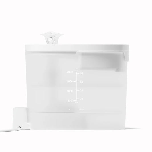 Cheerble Elfin E1 Lite Pet Water Fountain 2L for Cats and Dogs - USB DC 5V Powered White
