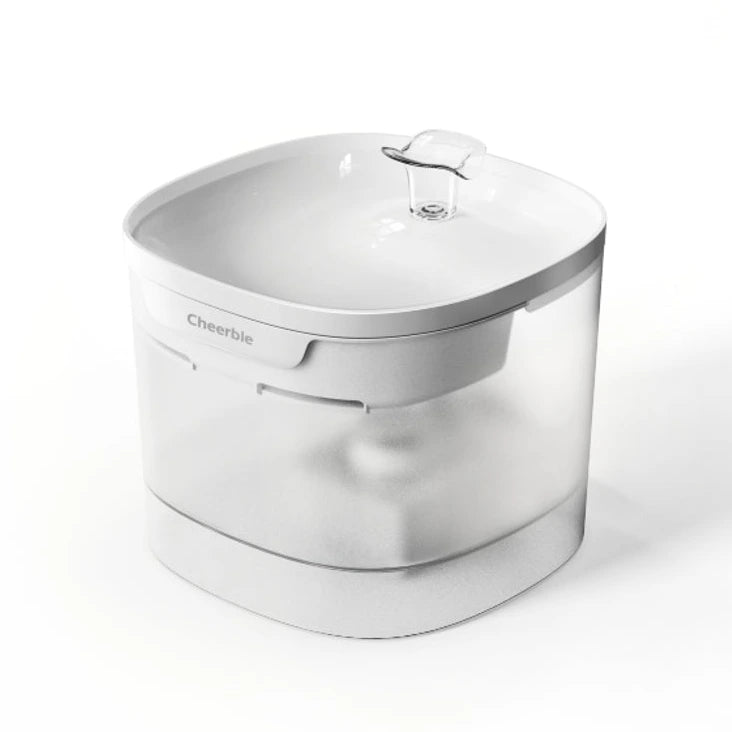 Cheerble Elfin E1 Lite Pet Water Fountain 2L for Cats and Dogs - USB DC 5V Powered White