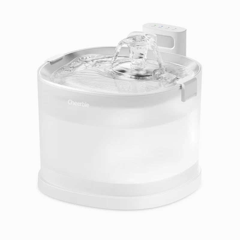 Cheerble Elfin E1+ Pet Water Fountain 2L Battery & USB DC 5V Powered