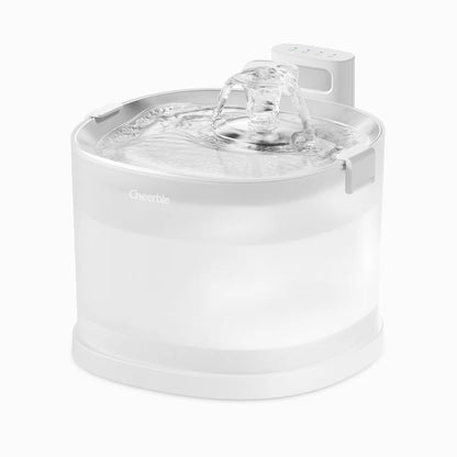Cheerble Elfin E1+ Pet Water Fountain 2L Battery & USB DC 5V Powered