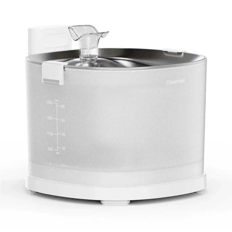 Cheerble Elfin E1+ Pet Water Fountain E1 Plus 2L (Battery & USB DC 5V Powered)
