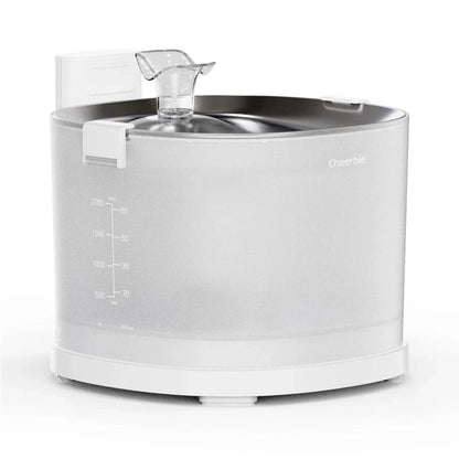 Cheerble Elfin E1+ Pet Water Fountain E1 Plus 2L (Battery & USB DC 5V Powered)