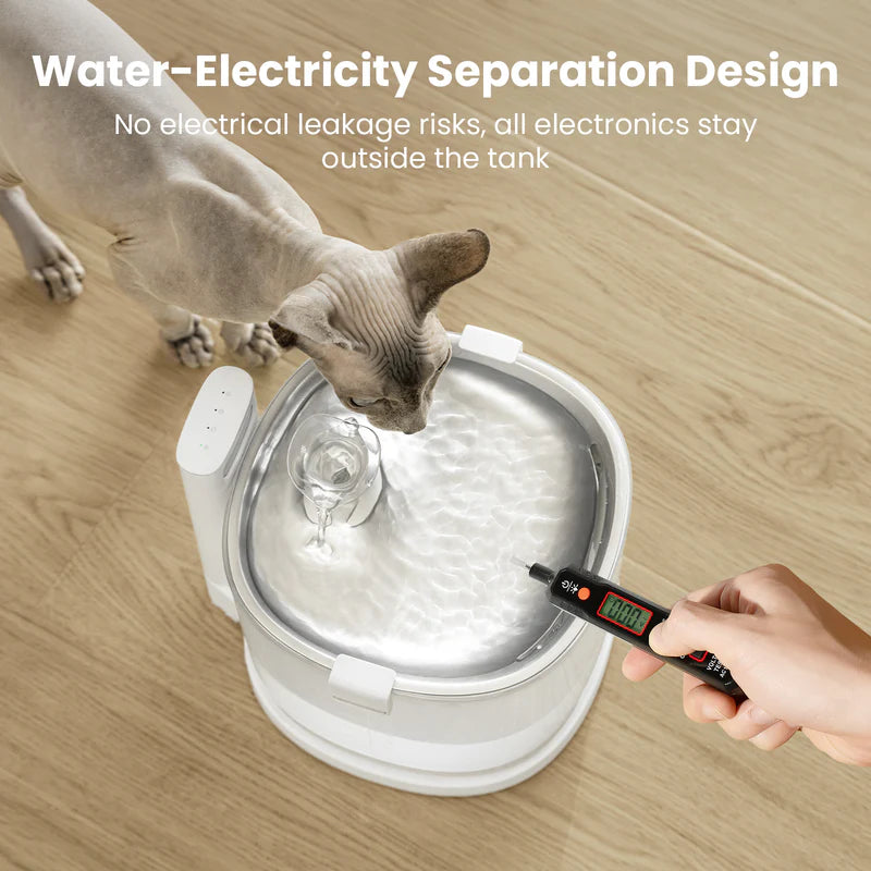 Cheerble Elfin E1+ Pet Water Fountain 2L Battery & USB DC 5V Powered