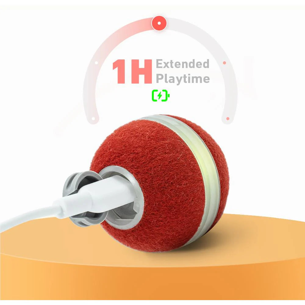 Cheerble M3 Mini Cat Ball Interactive Smart Cat Toy Vintage Red