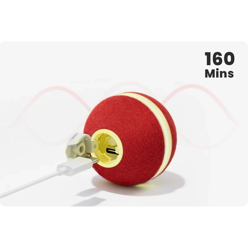 Cheerble M3 Mini Cat Ball Interactive Smart Cat Toy Vintage Red