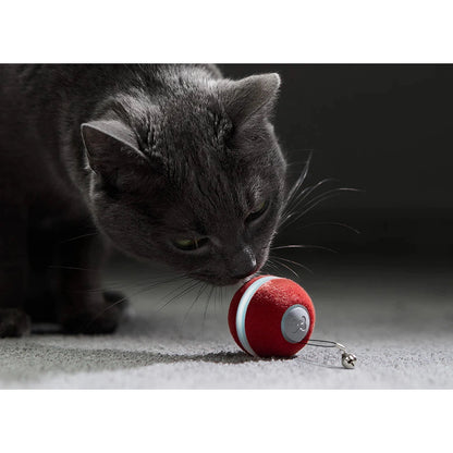Cheerble M3 Mini Cat Ball Interactive Smart Cat Toy Vintage Red