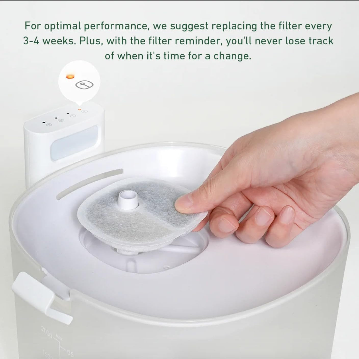 Cheerble Replacement Filter for Elfin E1 & E1+ Pet Water Fountain Filters 4-Pack