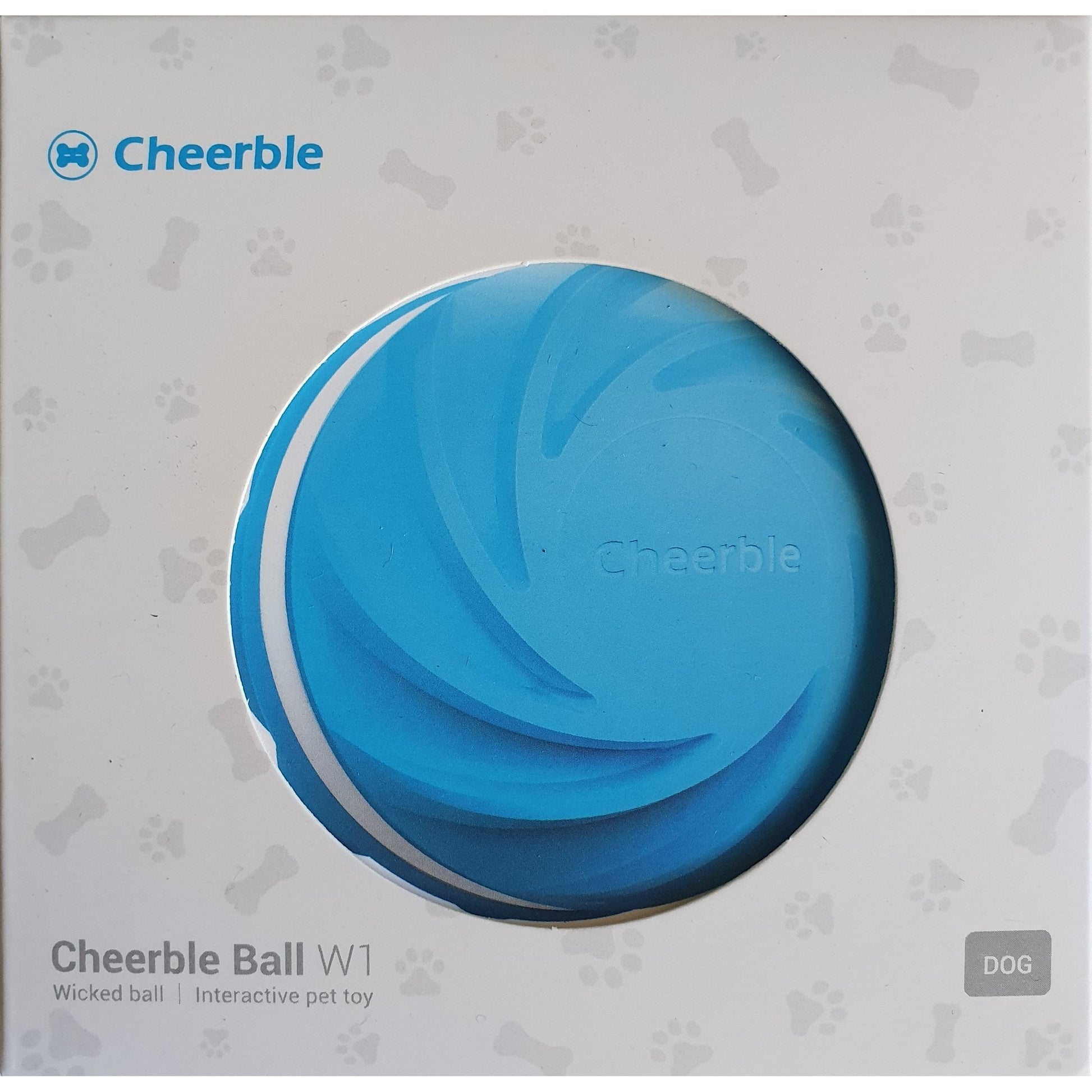 Cheerble Wicked Ball Cyclone All-Terrain Dog Ball Smart Dog Toy Wickedball W1 Blue