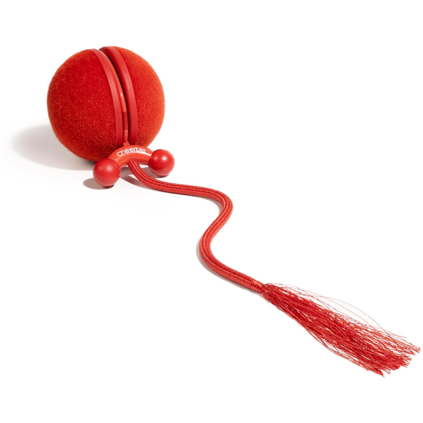 Cheerble Wicked Ball Duo 2 Interactive Smart Cat Toy Wickedball Vintage Red