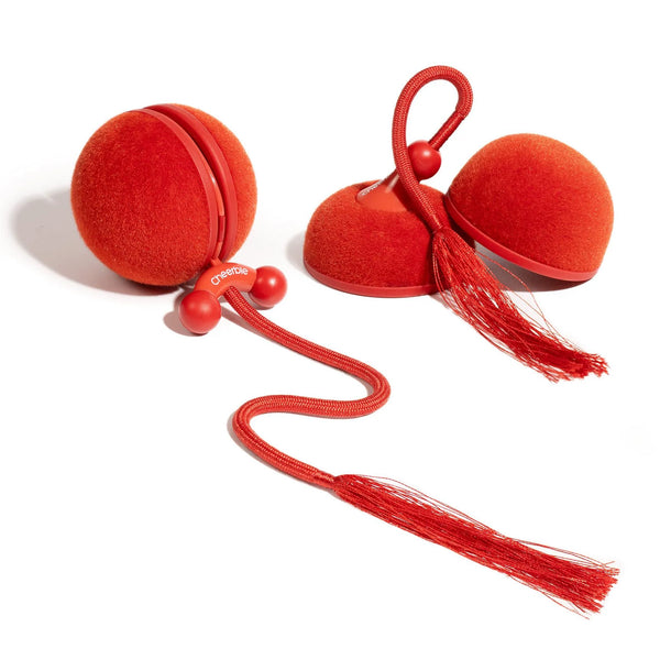 Cheerble Wicked Ball Duo 2 Interactive Smart Cat Toy Wickedball Vintage Red
