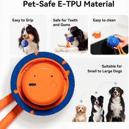 Cheerble Wicked Ball Rolly Interactive Dog Ball Smart Dog Toy Royal Blue