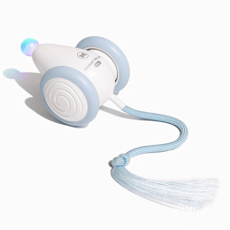 Cheerble Wicked Mouse Neo Interactive Smart Cat Toy Milky Blue