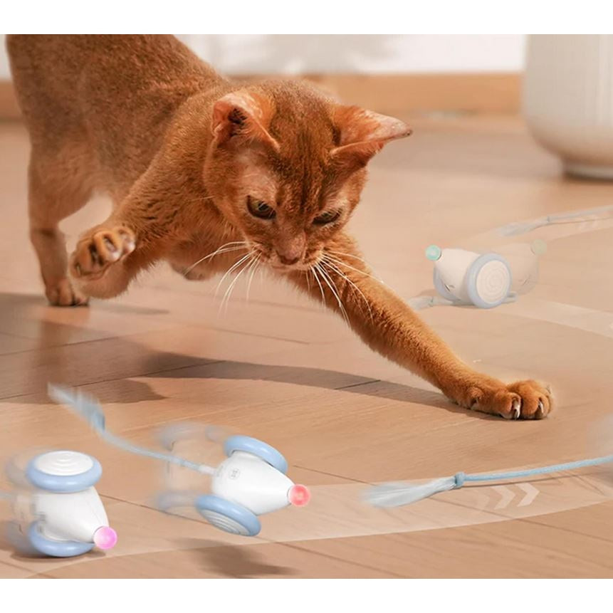 Cheerble Wicked Mouse Neo Interactive Smart Cat Toy Milky Blue