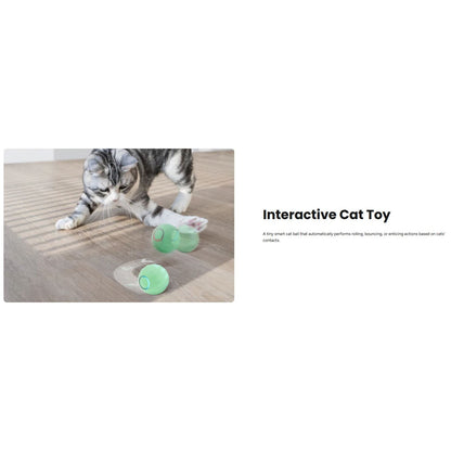 Cheerble M2 Mini Ice Cream Cat Ball Smart Cat Toy Strawberry Pink