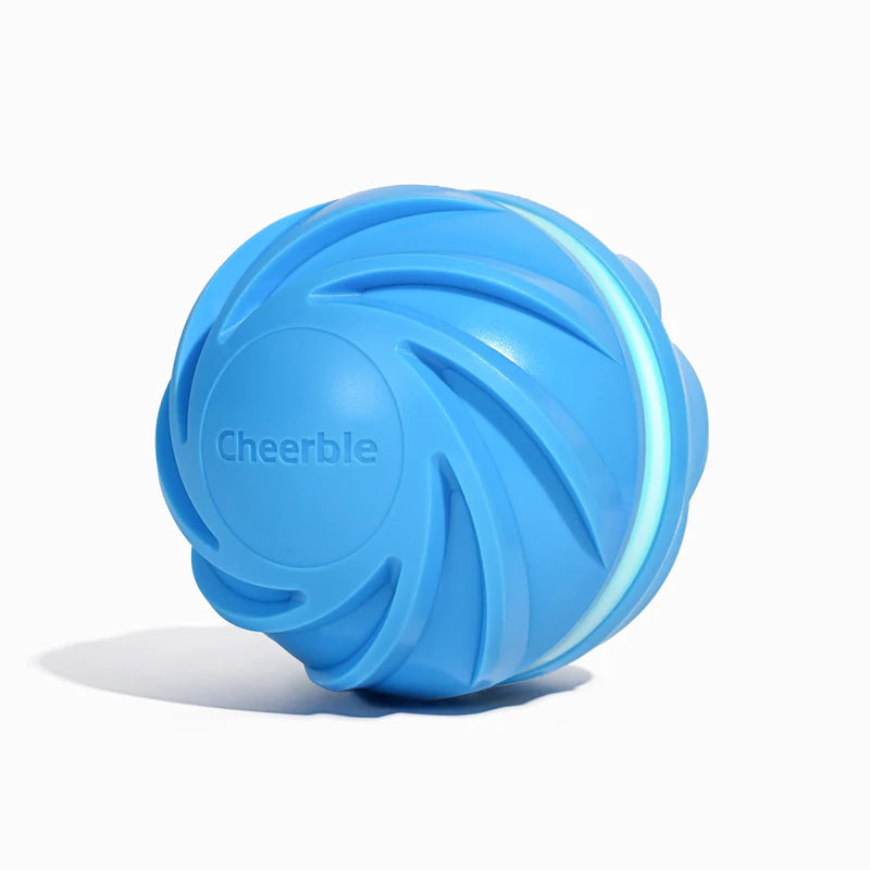 Cheerble Wicked Ball Cyclone All-Terrain Dog Ball Smart Dog Toy Blue