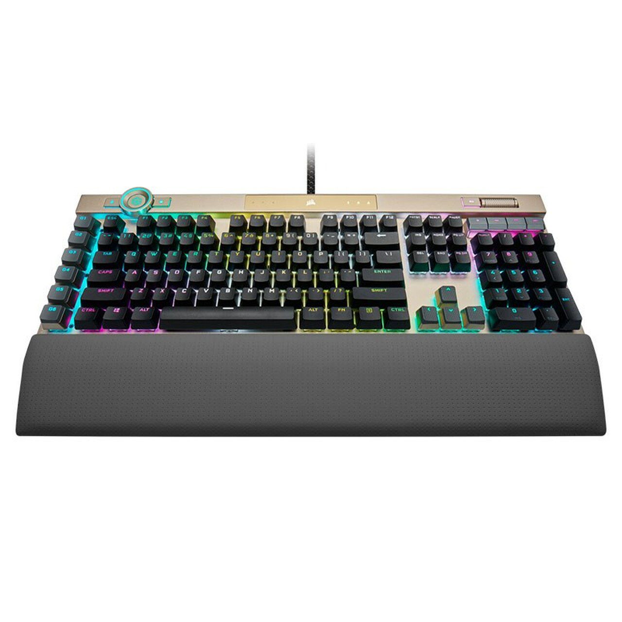 Corsair K100 RGB Optical-Mechanical Gaming Keyboard Midnight Gold