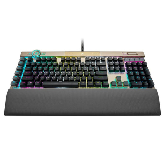 Corsair K100 RGB Optical-Mechanical Gaming Keyboard Midnight Gold