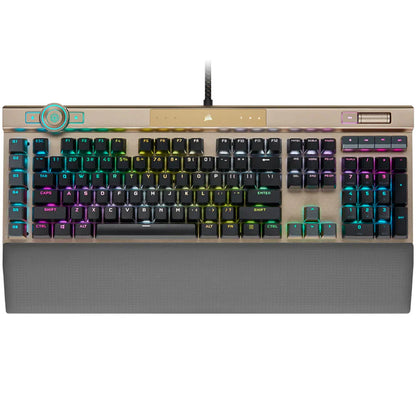 Corsair K100 RGB Optical-Mechanical Gaming Keyboard Midnight Gold