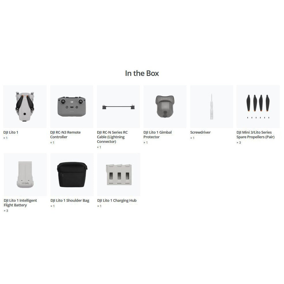 DJI Lito 1 Drone Fly More Combo with DJI RC-N3 Remote Controller