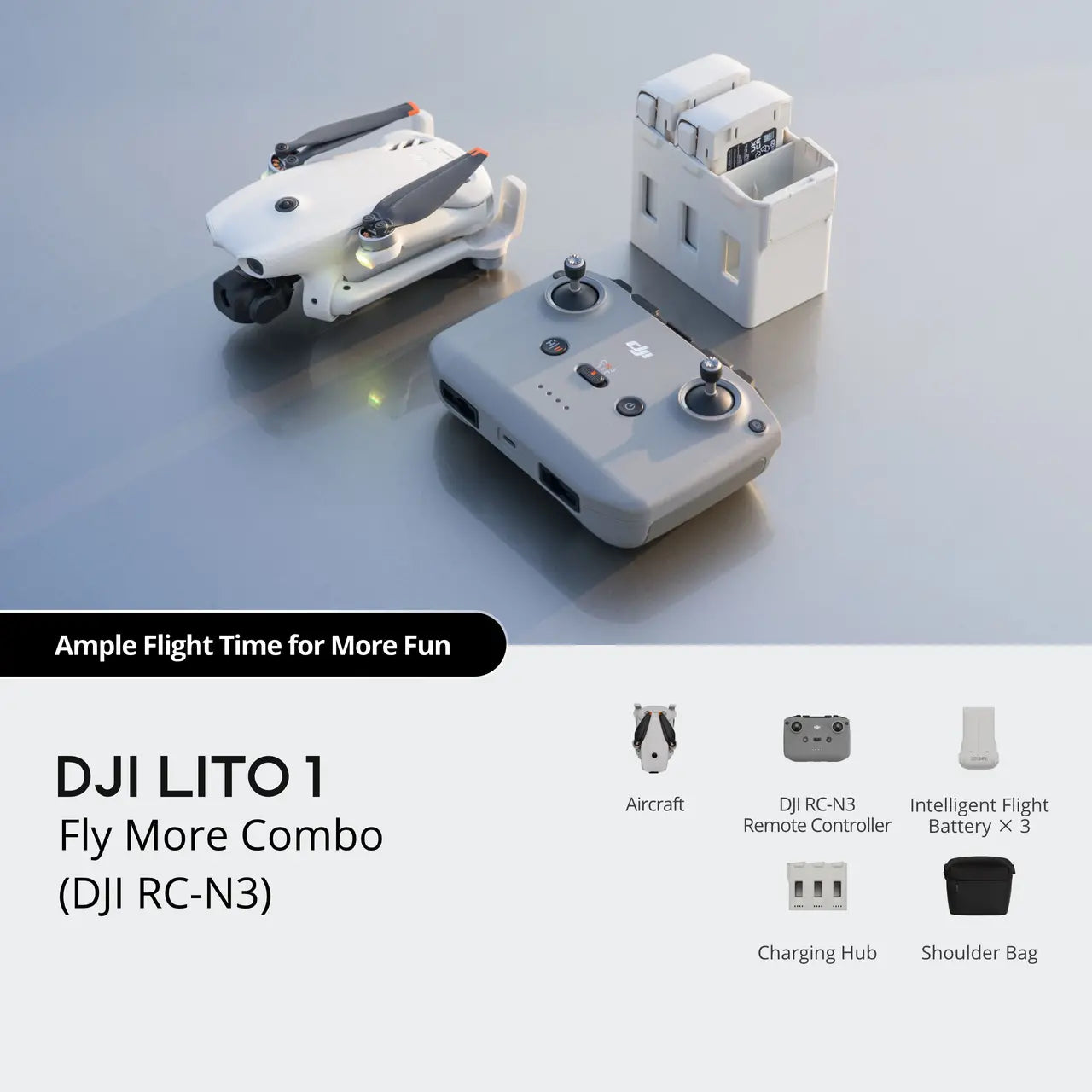 DJI Lito 1 Drone Fly More Combo with DJI RC-N3 Remote Controller