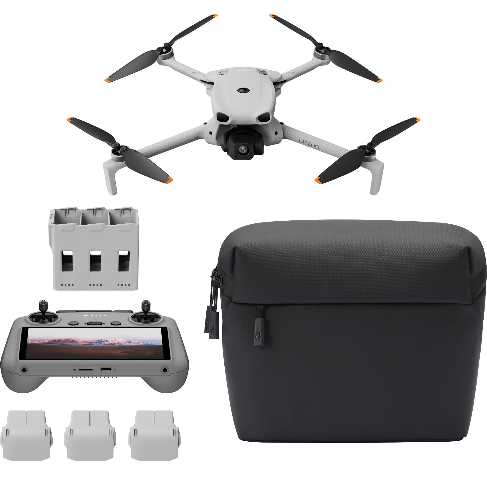 DJI Lito X1 Drone Fly More Combo PLUS with DJI RC 2 Remote Controller