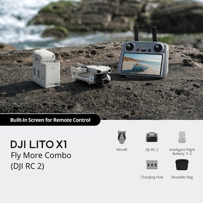 DJI Lito X1 Drone Fly More Combo with DJI RC 2 Remote Controller