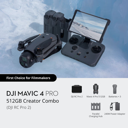 DJI Mavic 4 Pro Drone 512GB Creator Combo with DJI RC Pro 2 Remote Controller