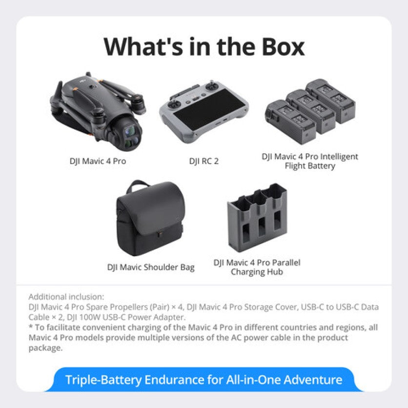 DJI Mavic 4 Pro Fly More Combo with DJI RC 2 Remote Controller