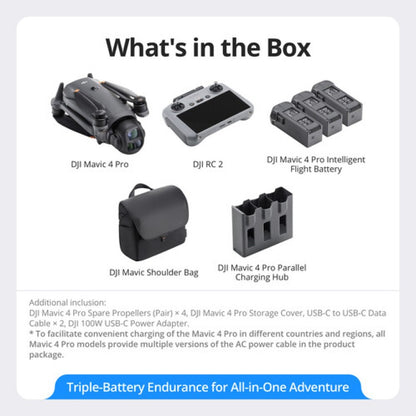DJI Mavic 4 Pro Fly More Combo with DJI RC 2 Remote Controller