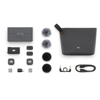 DJI Mic 3 2 TX + 1 RX + 1 Charging Case Compact 2-Person Digital Wireless Microphone System