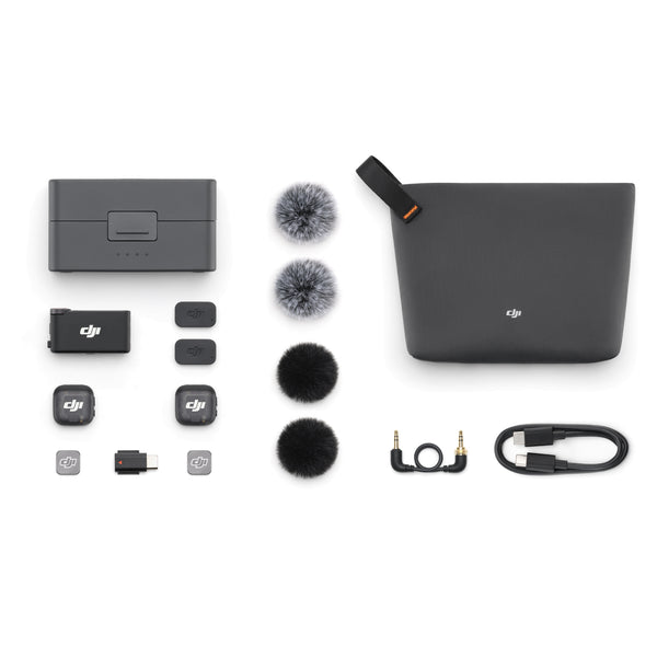 DJI Mic 3 2 TX + 1 RX + 1 Charging Case Compact 2-Person Digital Wireless Microphone System