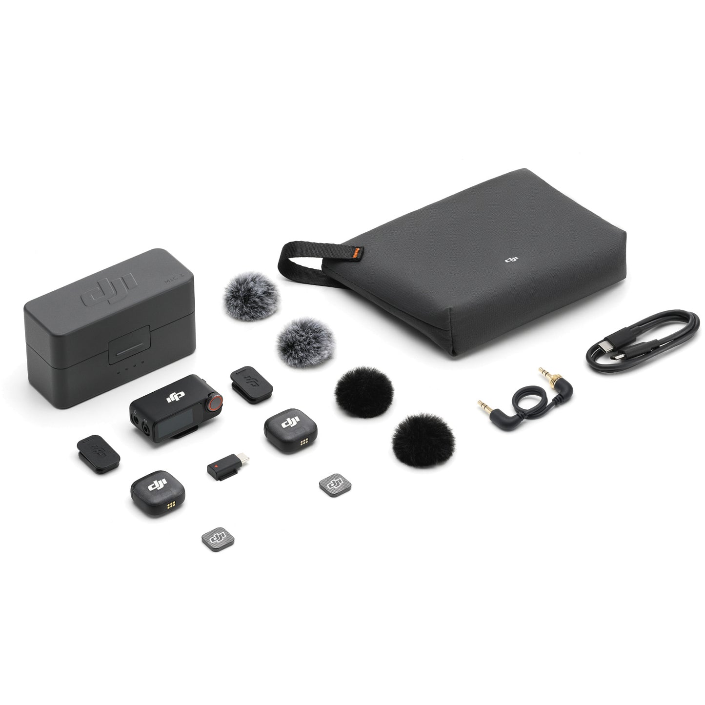 DJI Mic 3 2 TX + 1 RX + 1 Charging Case Compact 2-Person Digital Wireless Microphone System