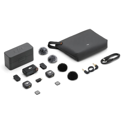 DJI Mic 3 2 TX + 1 RX + 1 Charging Case Compact 2-Person Digital Wireless Microphone System