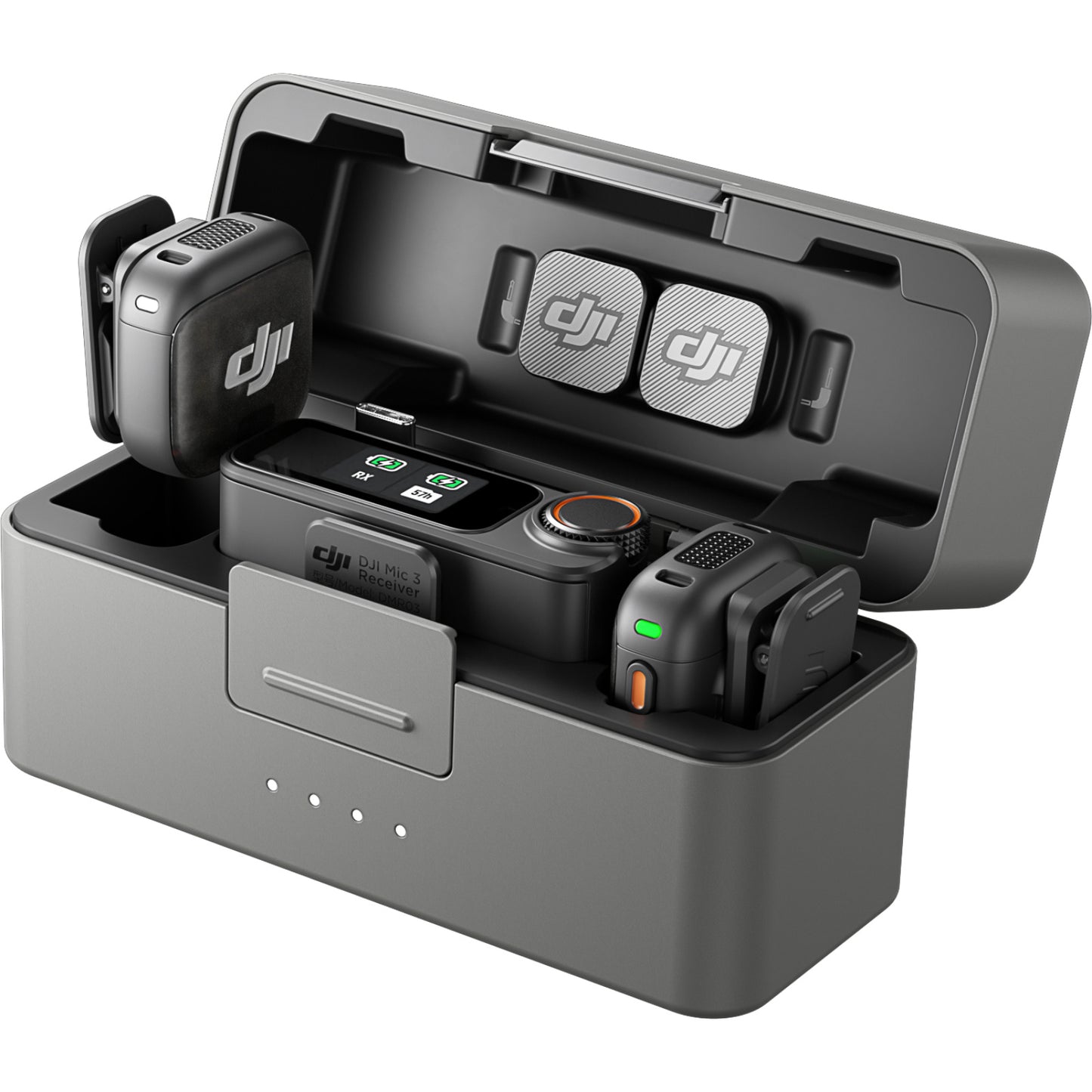 DJI Mic 3 2 TX + 1 RX + 1 Charging Case Compact 2-Person Digital Wireless Microphone System
