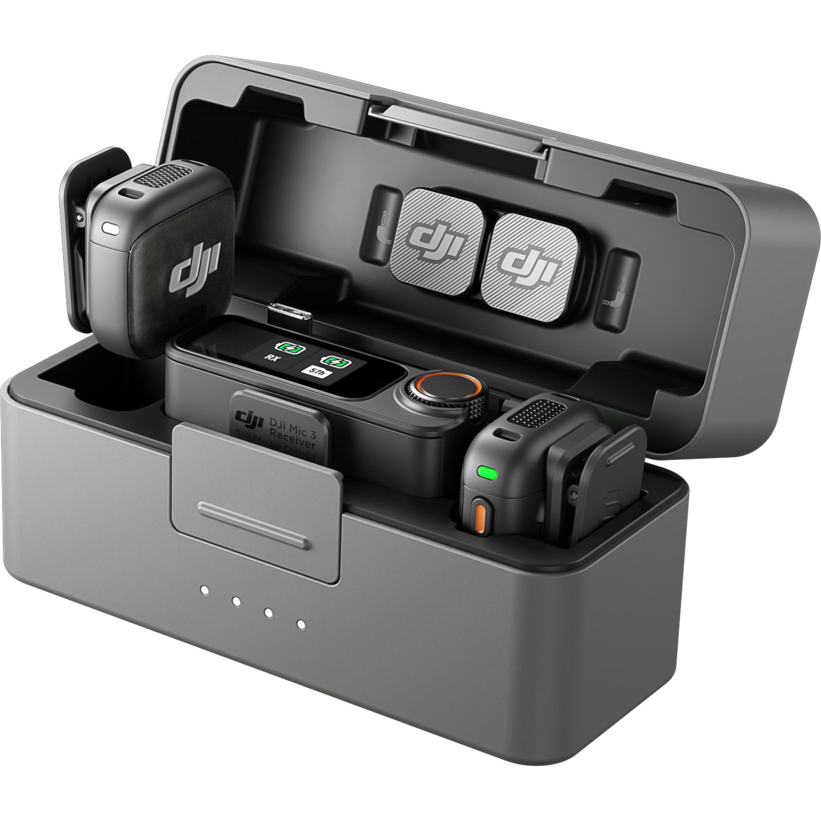 DJI Mic 3 2 TX + 1 RX + 1 Charging Case Compact 2-Person Digital Wireless Microphone System