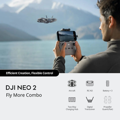 DJI Neo 2 Drone Fly More Combo with DJI RC-N3 Remote Controller