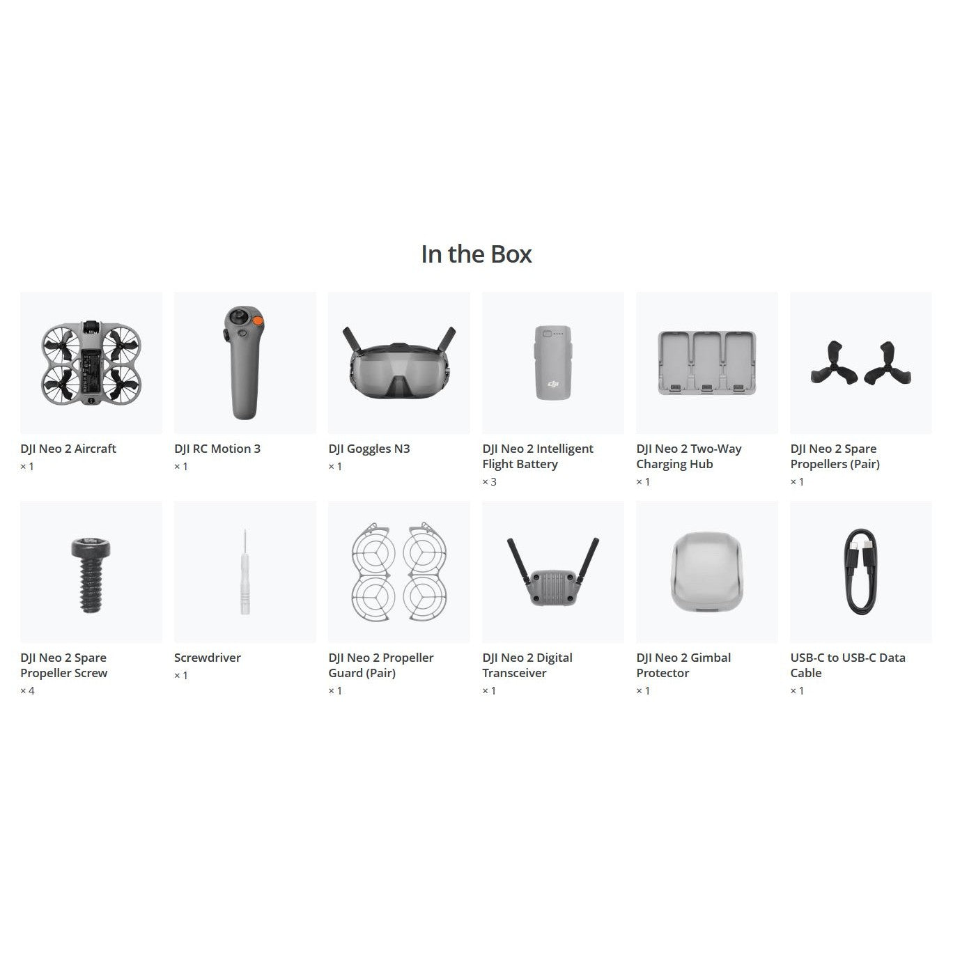 DJI Neo 2 Motion Fly More Combo with DJI Googles N3 & RC Motion 3 Remote Controller