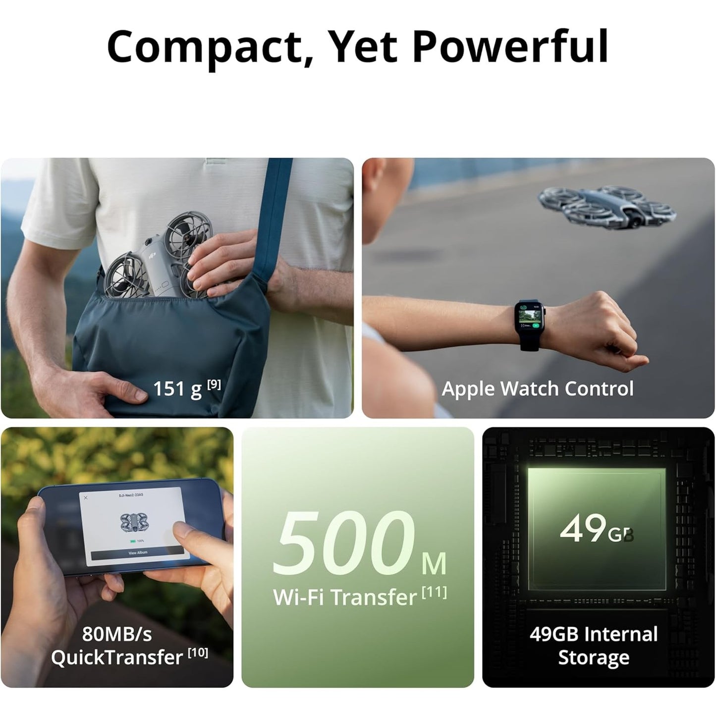 DJI Neo 2 Drone Fly More Combo with DJI RC-N3 Remote Controller