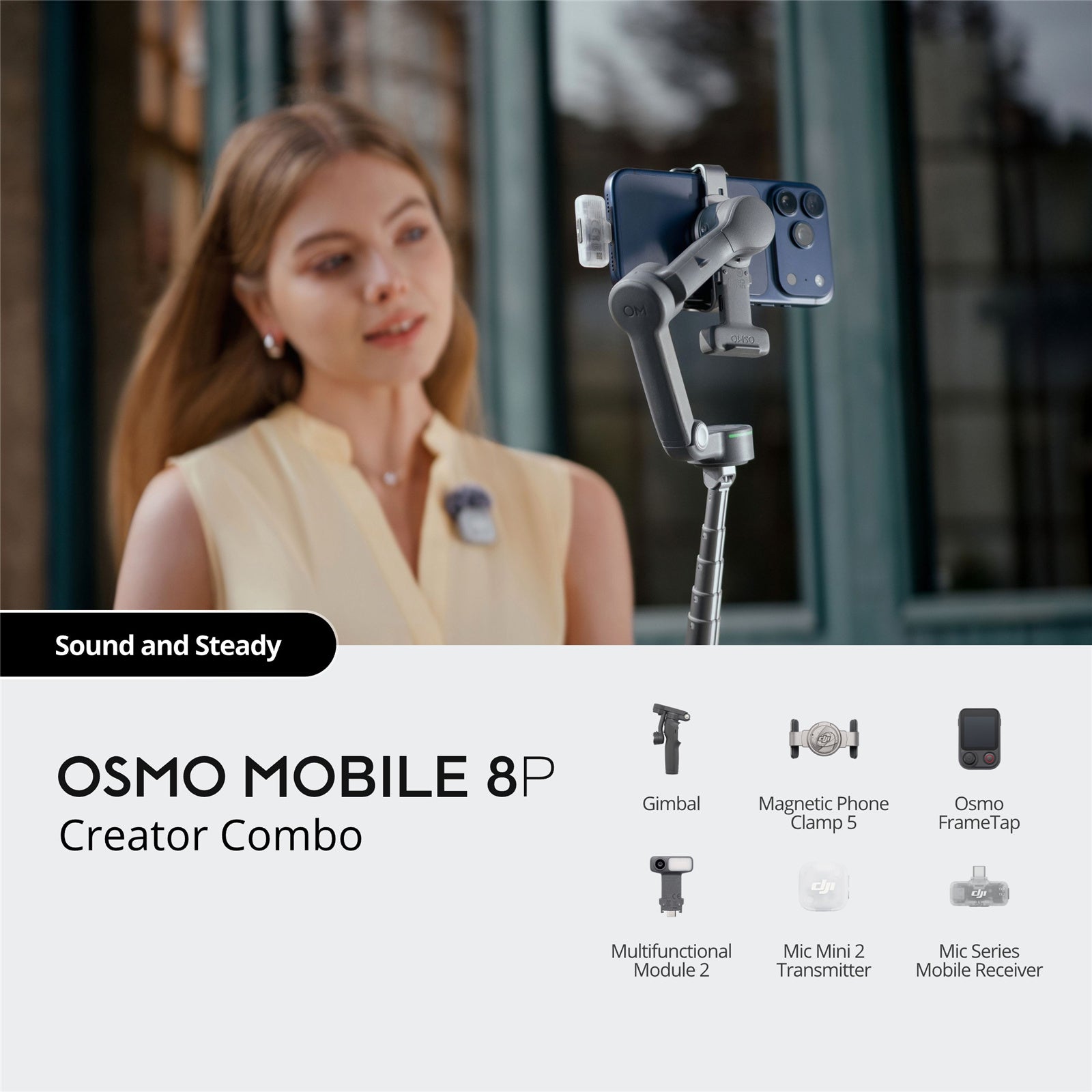 DJI Osmo Mobile 8P Smartphone Gimbal | Creator Combo